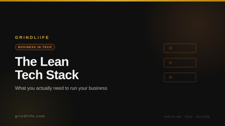 The Lean Tech Stack: What You Actually Need to Run Your Business in 2026
